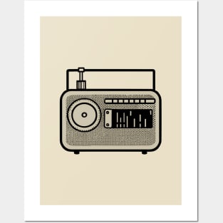 Classic tube radio Posters and Art